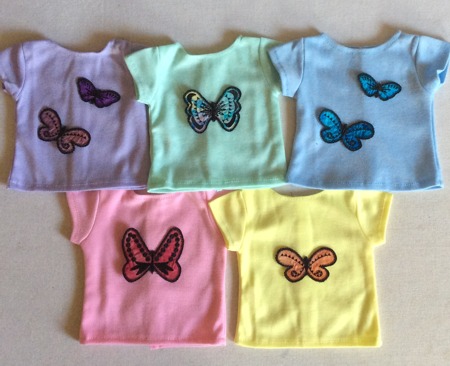 T-Shirt with Butterfly Applique image 7
