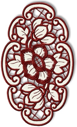 Cutwork Lace Primrose Doily or Insert image 1