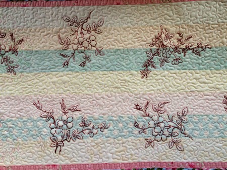 Cherry Blossom Quilted Table Runner image 2