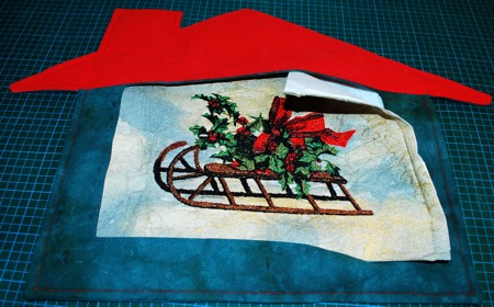 Christmas House Wall Quilt or Place Mat image 17
