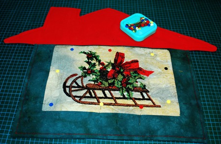 Christmas House Wall Quilt or Place Mat image 18