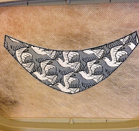 Birds Gorget Collar in the Hoop image 4