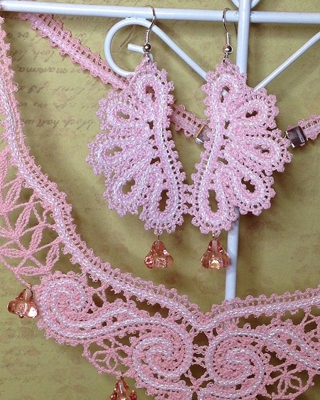 FSL Battenberg Lace Earring Set image 5