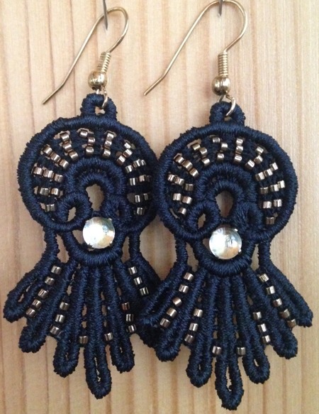 Freestanding Lace Sunrise Earrings image 1