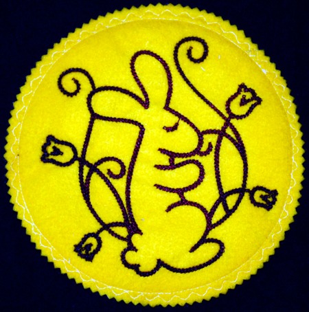 Easter Coasters/Ornaments with Embroidery image 8