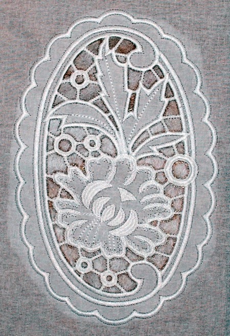 Peony Cutwork Lace Doily or Insert image 10