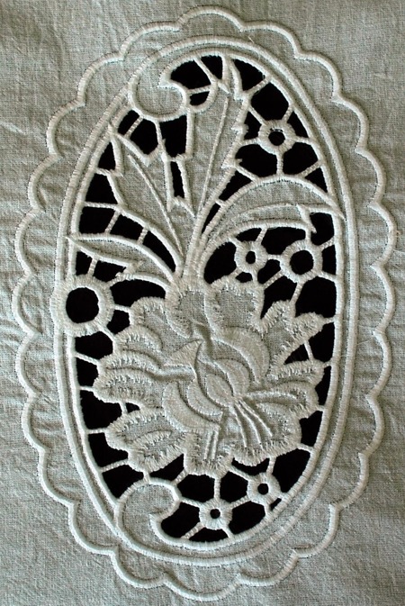 Peony Cutwork Lace Doily or Insert image 11