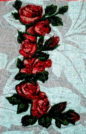 Quilted Wall Hanging with LOVE Roses image 2