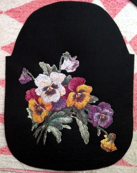 Felt Purse with Pansy Embroidery image 5