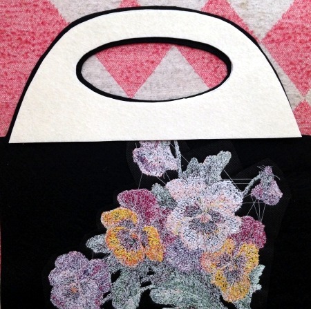 Felt Purse with Pansy Embroidery image 7