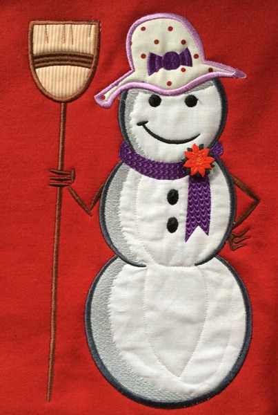 Snowman Applique Set image 2