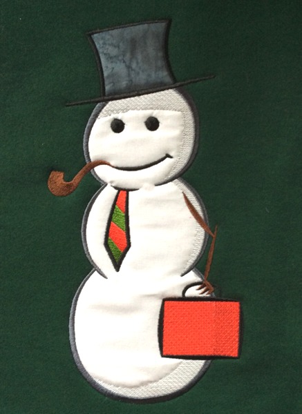 Snowman Applique Set image 12