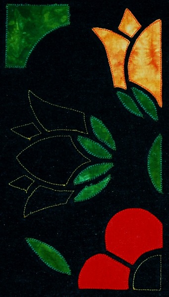 Stained Glass Applique Flower Panel image 12