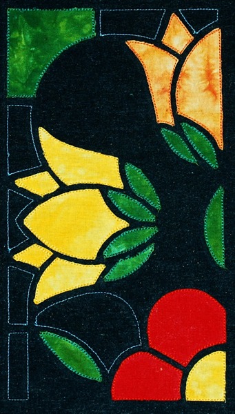 Stained Glass Applique Flower Panel image 15