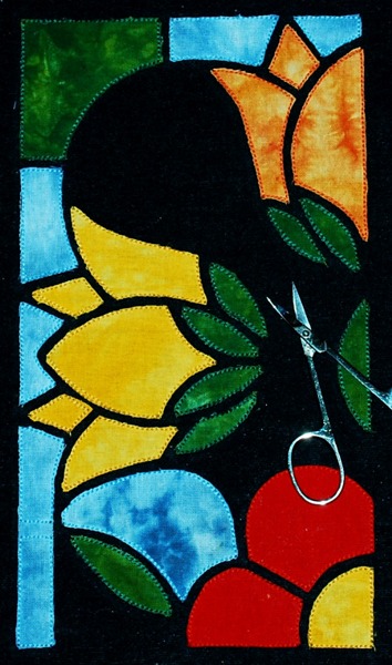 Stained Glass Applique Flower Panel image 17