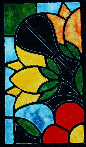 Stained Glass Applique Flower Panel image 18