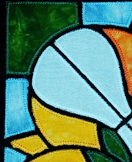 Stained Glass Applique Flower Panel image 22