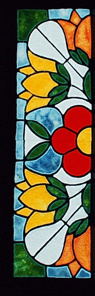 Stained Glass Applique Flower Panel image 25