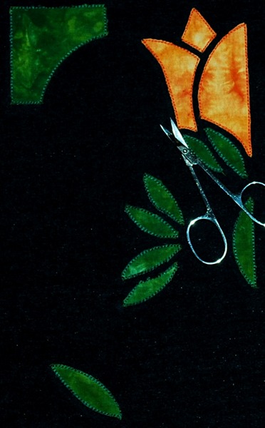 Stained Glass Applique Flower Panel image 8