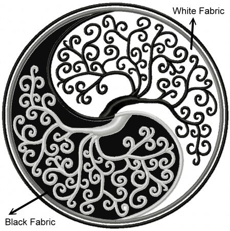 Yin Yang Tree Applique image 9