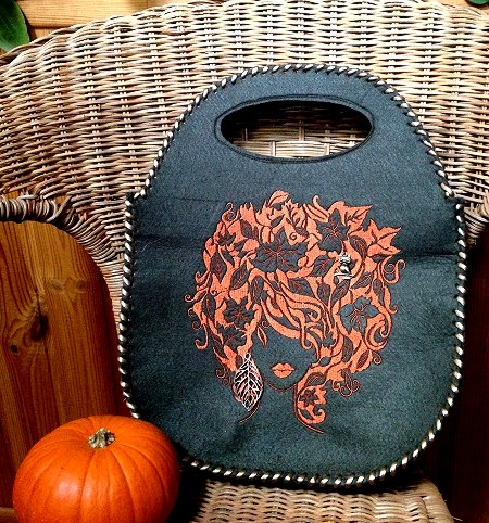 Autumn Girl Felt Purse image 16