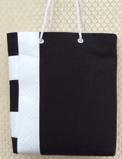 Black and White Gift Bag / Small Tote image 2