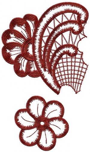 Cutwork Anemone Doily #22621 image 2