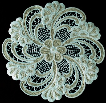 Cutwork Anemone Doily #22621 image 9