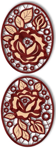 Cutwork Rose Medallions image 1