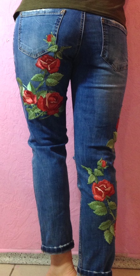 Old Jeans and Blouse Make-Over Using Machine Embroidery - Advanced ...