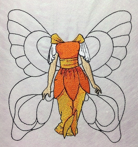 Paper Doll and dresses. Instructions on how to embroider machine embroidery designs image 11