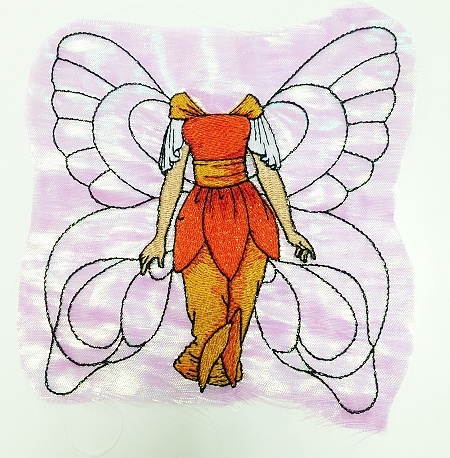 Paper Doll and dresses. Instructions on how to embroider machine embroidery designs image 12