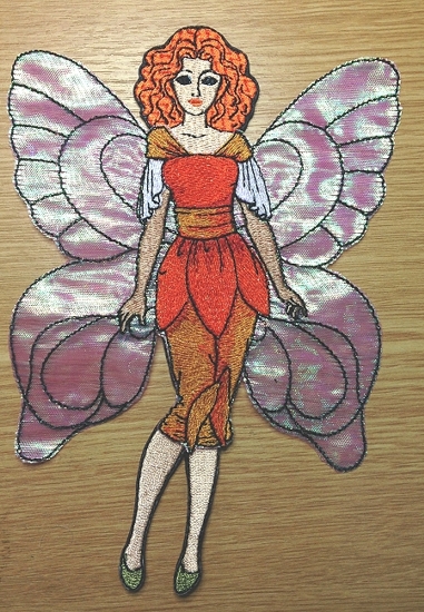 Paper Doll and dresses. Instructions on how to embroider machine embroidery designs image 13