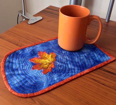 Quilted Mug Rugs with embroidery image 2