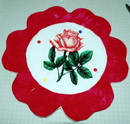 Mother's Day Table Mats with Rose Embroidery image 16