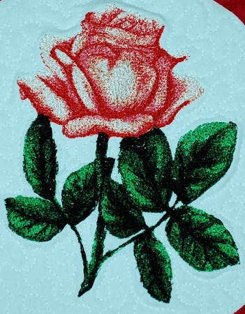 Mother's Day Table Mats with Rose Embroidery image 3
