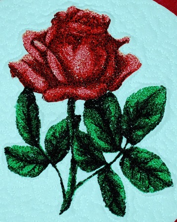 Mother's Day Table Mats with Rose Embroidery image 4