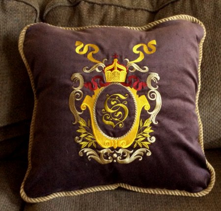 Monogrammed Sofa / Loveseat Cushions image 11