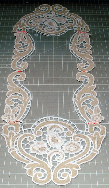 Cutwork Lace Tulip Table Runner #22626 image 6