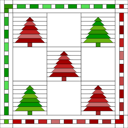 Santas & Trees Quilt