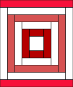 Valentine Hearts Table Runer Diagram