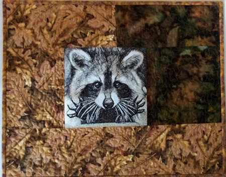Late-Night Visitor Art Quilt image 4