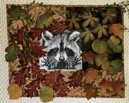 Late-Night Visitor Art Quilt image 5