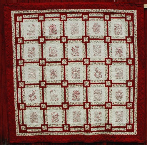 Birds and Flowers Bed Quilt image 1