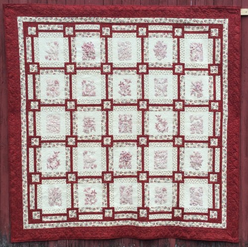 Birds and Flowers Bed Quilt image 9