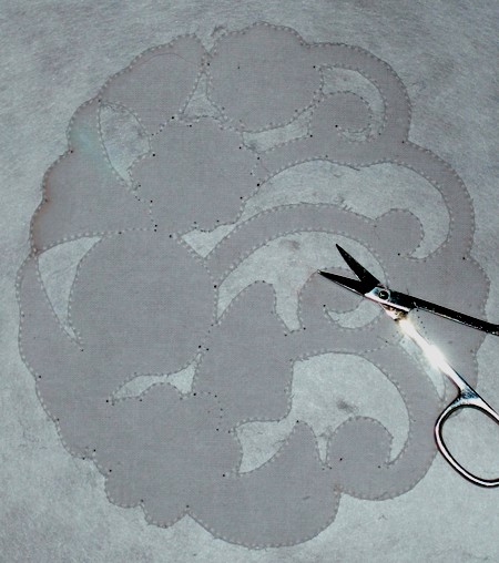 Cutwork Lace Flower Posy Doily image 3