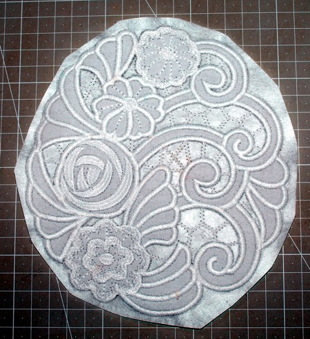 Cutwork Lace Flower Posy Doily image 4