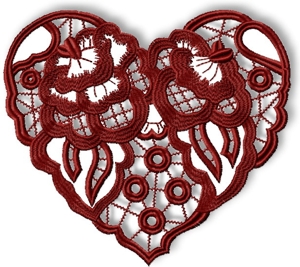 Cutwork Lace Heart image 1