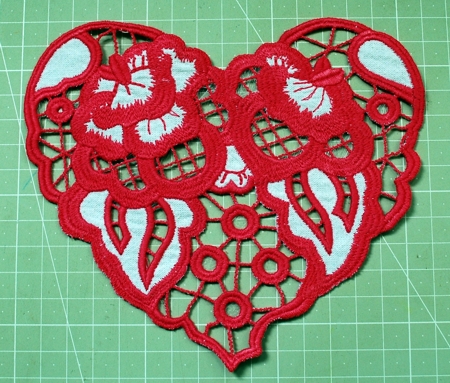 Cutwork Lace Heart image 11