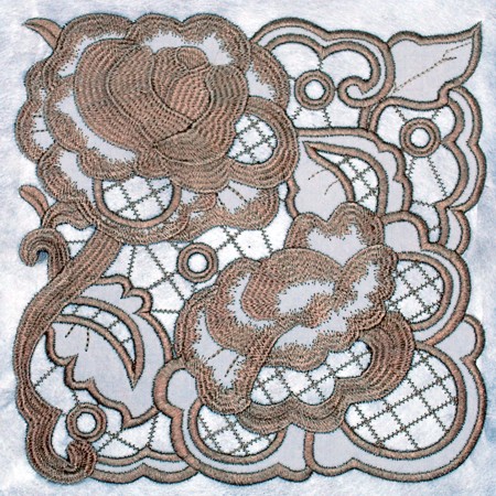 Cutwork Rose Square image 10